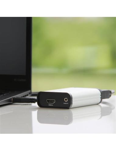 StarTech.com Dispositivo de Captura de Vídeo HDMI a USB-C 1080p 60fps - Capturadora Externa USB 3.0 USB Tipo C de Transmisión en