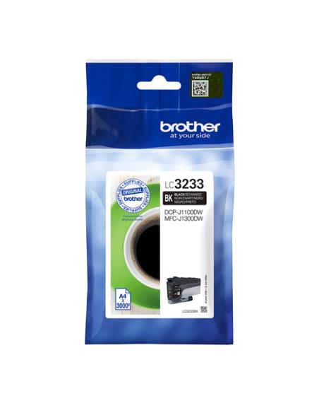 Brother LC3233BK cartucho de tinta 1 pieza(s) Original Rendimiento estándar Negro