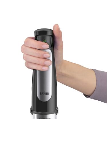 Braun MQ 7000X 0,6 L Batidora de inmersión 1000 W Negro, Acero satinado