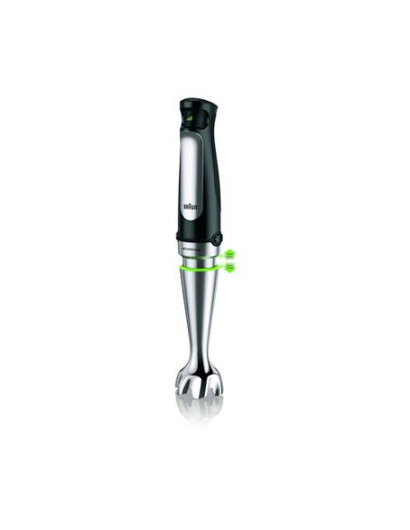 Braun MQ 7000X 0,6 L Batidora de inmersión 1000 W Negro, Acero satinado