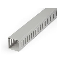StarTech.com Canaleta para Cableado con Ranura Abierta y Tapa, 50 mm An x 50 mm Al - 2 m Lar - Ranuras de 8 mm, Cubierta de PVC 