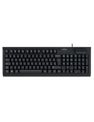 Nilox Teclado con lector DNI-e y SmartCard- Layout Español