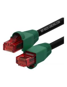 WP WPC-PAT-6U010BL-O cable de red Negro, Verde, Rojo 1 m Cat6 U/UTP (UTP)