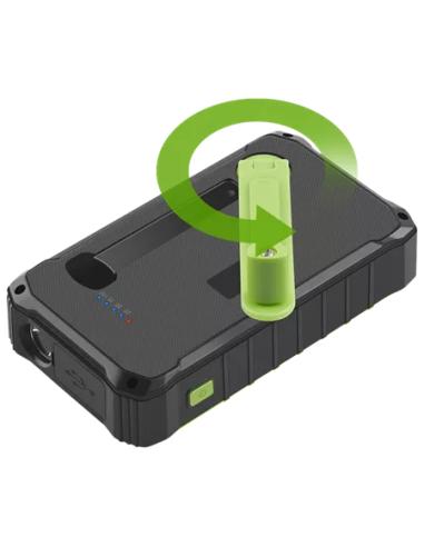 Denver PSO-10012 batería externa Polímero de litio 10000 mAh Negro, Verde claro