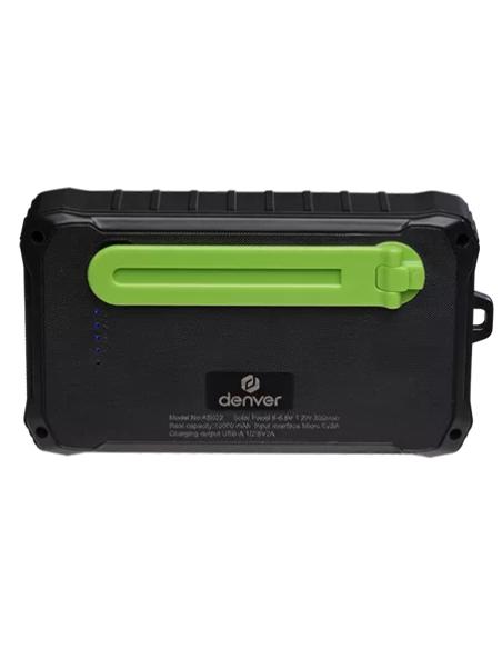 Denver PSO-10012 batería externa Polímero de litio 10000 mAh Negro, Verde claro
