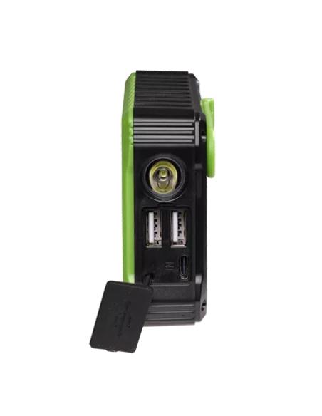 Denver PSO-10012 batería externa Polímero de litio 10000 mAh Negro, Verde claro