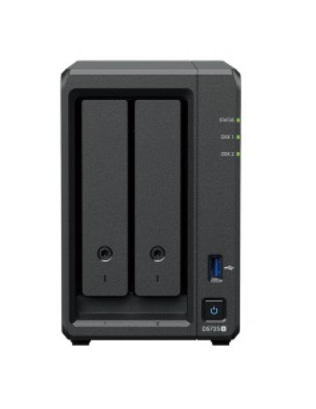 Synology DP320 servidor de almacenamiento NAS Escritorio R1600 8 GB 16 TB Negro