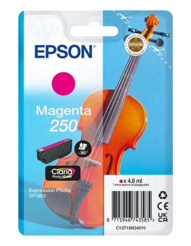 Epson 250 Violin Claria Photo HD cartucho de tinta 1 pieza(s) Original Magenta