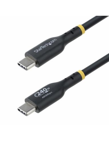 StarTech.com Cable de Carga USB-C de 3m - Cable USB Tipo C - Certificación USB-IF - PD de 240W EPR - Cable USB 2.0 USB-C de Carg