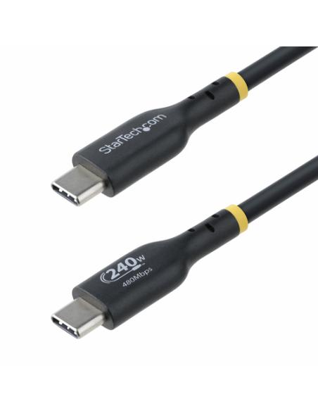 StarTech.com Cable de Carga USB-C de 3m - Cable USB Tipo C - Certificación USB-IF - PD de 240W EPR - Cable USB 2.0 USB-C de Carg