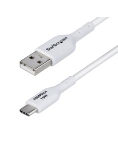 StarTech.com Cable de Carga USB-A a USB-C Blanco de 2m - Cable de Carga USB Tipo C - Carga Rápida de 3A - Cable de Transferencia