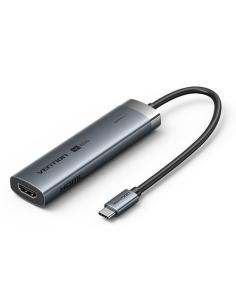 Vention TGMHB base para portátil y replicador de puertos Alámbrico USB 3.2 Gen 1 (3.1 Gen 1) Type-C Gris