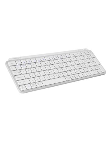 Mars Gaming MK-SILENKEYS teclado Universal RF Wireless + Bluetooth QWERTY Español Blanco
