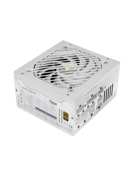 Mars Gaming MPB750PSI unidad de fuente de alimentación 750 W 24-pin ATX ATX Blanco