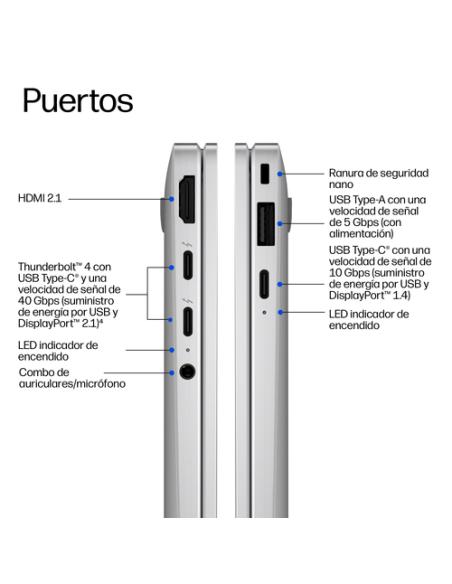 HP EliteBook X Flip G2i 14 inch Notebook Next Gen AI PC Wolf Pro Security Edition Copilot+ PC Intel Core Ultra 5 325 Híbrido (2-