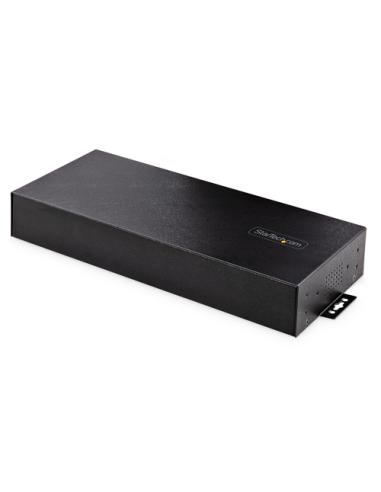 StarTech.com Hub Ladrón USB 3.0 5Gb de 16 Puertos Industrial - Metal - Montaje en Rack/Superficie/DIN - Carga Compartida USB 120