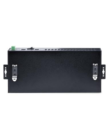 StarTech.com Hub Ladrón USB 3.0 5Gb de 16 Puertos Industrial - Metal - Montaje en Rack/Superficie/DIN - Carga Compartida USB 120