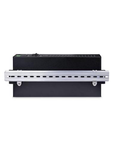 StarTech.com Hub Ladrón USB 3.0 5Gb de 16 Puertos Industrial - Metal - Montaje en Rack/Superficie/DIN - Carga Compartida USB 120