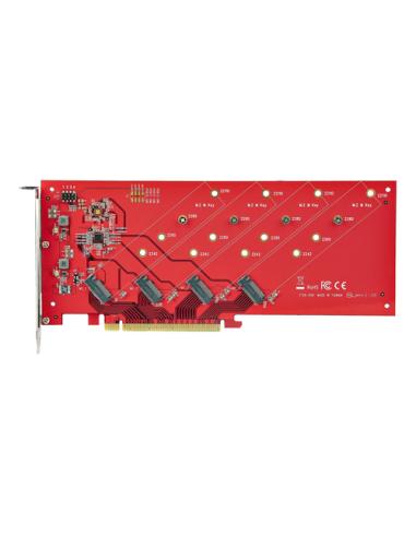 StarTech.com QUAD-M2-PCIE-CARD-B tarjeta y adaptador de interfaz Interno M.2