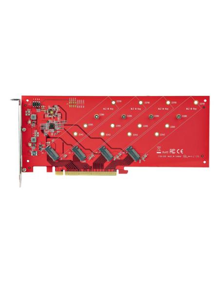 StarTech.com QUAD-M2-PCIE-CARD-B tarjeta y adaptador de interfaz Interno M.2