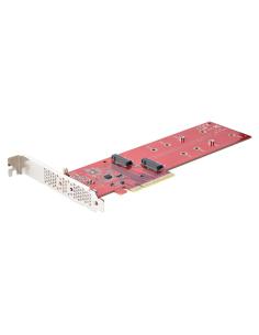 StarTech.com Tarjeta PCIe Adaptadora para 2 SSDs M.2, PCI Express x8 o x16 a NVMe Doble o SSDs M.2 AHCI, PCI Express 4.0, 7,8Gbp
