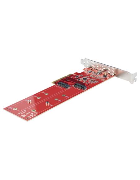 StarTech.com Tarjeta PCIe Adaptadora para 2 SSDs M.2, PCI Express x8 o x16 a NVMe Doble o SSDs M.2 AHCI, PCI Express 4.0, 7,8Gbp