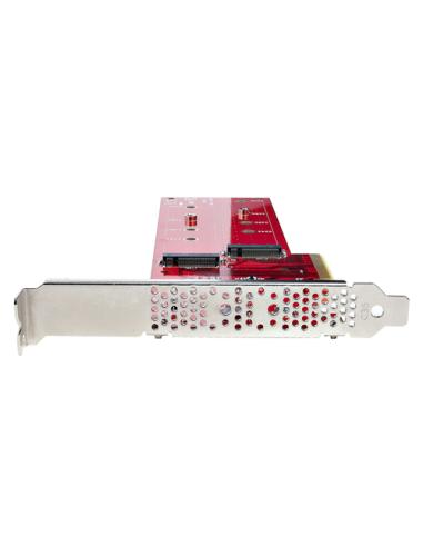 StarTech.com Tarjeta PCIe Adaptadora para 2 SSDs M.2, PCI Express x8 o x16 a NVMe Doble o SSDs M.2 AHCI, PCI Express 4.0, 7,8Gbp