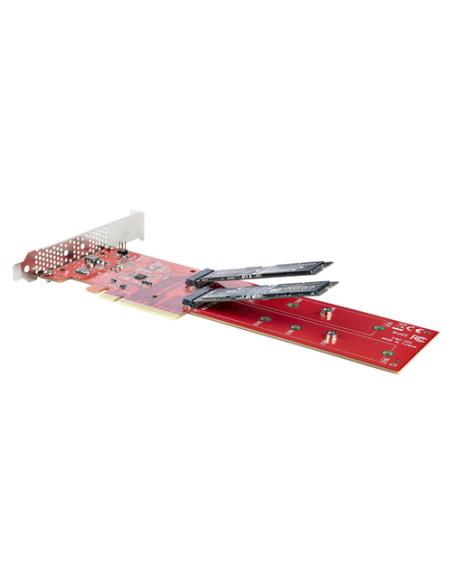 StarTech.com Tarjeta PCIe Adaptadora para 2 SSDs M.2, PCI Express x8 o x16 a NVMe Doble o SSDs M.2 AHCI, PCI Express 4.0, 7,8Gbp