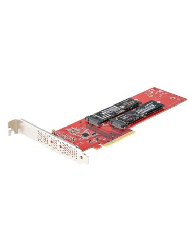 StarTech.com Tarjeta PCIe Adaptadora para 2 SSDs M.2, PCI Express x8 o x16 a NVMe Doble o SSDs M.2 AHCI, PCI Express 4.0, 7,8Gbp
