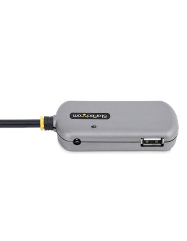 StarTech.com Hub Extensor USB - Concentrador USB con Cable de Extensión de 24m - Cable Alargador USB con Ladrón USB - Repetidor 