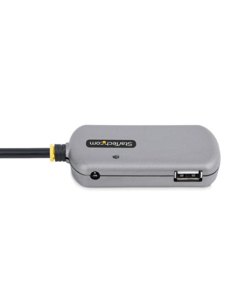 StarTech.com Hub Extensor USB - Concentrador USB con Cable de Extensión de 24m - Cable Alargador USB con Ladrón USB - Repetidor 