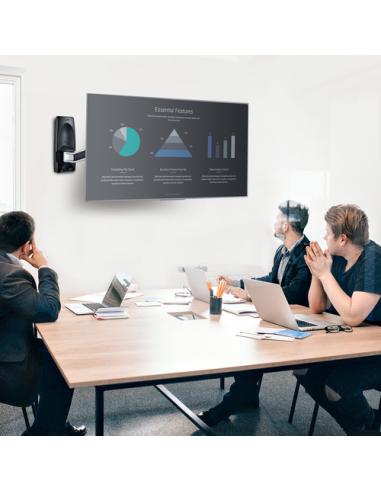 StarTech.com Soporte de Montaje Articulado de Pared para Televisores - Soporte VESA de Pared - Soporta TV Plano o Curvos de 65" 