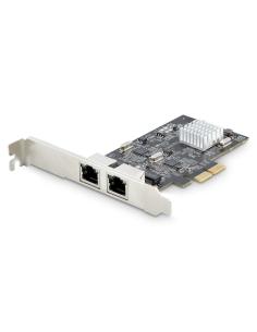 StarTech.com Tarjeta PCI Express de Red Ethernet 2 Puertos NBASE-T 2,5G - NIC I225-V - Tarjeta de Red de 2 Puertos para Ordenado