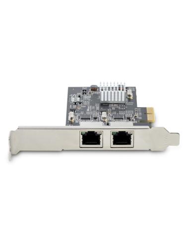 StarTech.com Tarjeta PCI Express de Red Ethernet 2 Puertos NBASE-T 2,5G - NIC I225-V - Tarjeta de Red de 2 Puertos para Ordenado