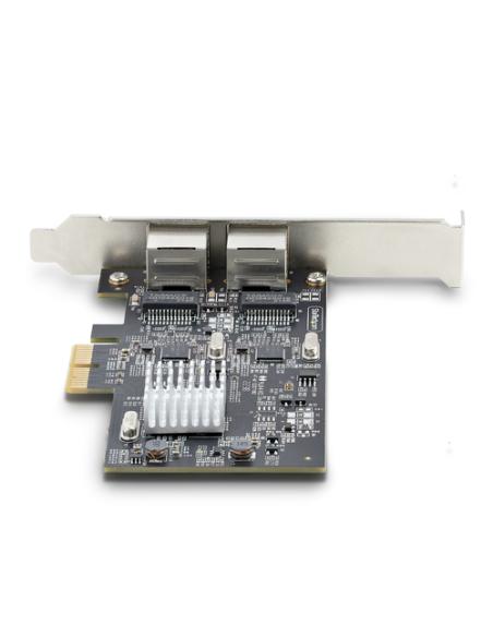 StarTech.com Tarjeta PCI Express de Red Ethernet 2 Puertos NBASE-T 2,5G - NIC I225-V - Tarjeta de Red de 2 Puertos para Ordenado