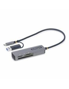 StarTech.com Lector USB 3.0 de Tarjetas de Memoria Flash SD CompactFlash y microSD - Grabador USB-C de Tarjetas de Memoria - Lec