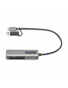 StarTech.com Lector USB 3.0 de Tarjetas de Memoria Flash SD CompactFlash y microSD - Grabador USB-C de Tarjetas de Memoria - Lec 2