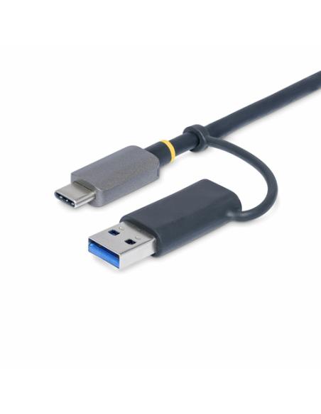 StarTech.com Lector USB 3.0 de Tarjetas de Memoria Flash SD CompactFlash y microSD - Grabador USB-C de Tarjetas de Memoria - Lec