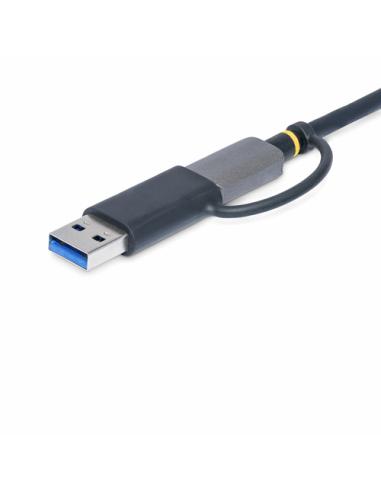 StarTech.com Lector USB 3.0 de Tarjetas de Memoria Flash SD CompactFlash y microSD - Grabador USB-C de Tarjetas de Memoria - Lec
