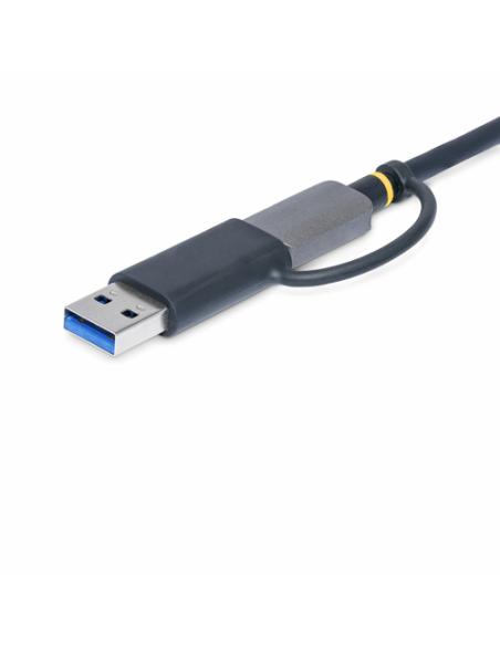 StarTech.com Lector USB 3.0 de Tarjetas de Memoria Flash SD CompactFlash y microSD - Grabador USB-C de Tarjetas de Memoria - Lec