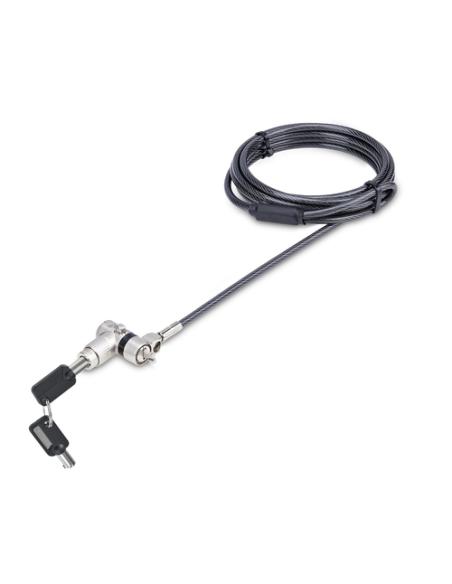 StarTech.com Cable de 2m Universal de Seguridad para Ordenador Portátil - Cable de Bloqueo Compatible con Noble Wedge/Nano/K-Slo