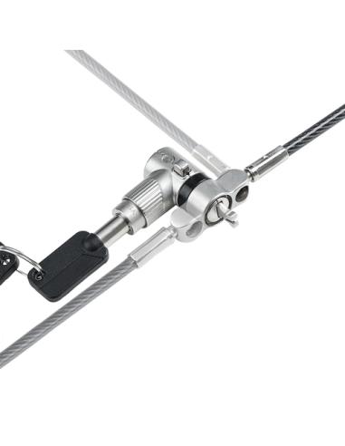 StarTech.com Cable de 2m Universal de Seguridad para Ordenador Portátil - Cable de Bloqueo Compatible con Noble Wedge/Nano/K-Slo