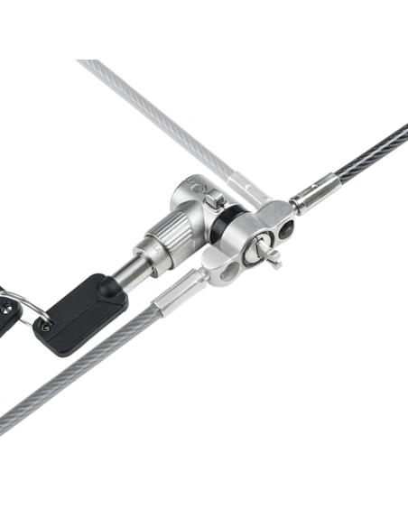 StarTech.com Cable de 2m Universal de Seguridad para Ordenador Portátil - Cable de Bloqueo Compatible con Noble Wedge/Nano/K-Slo