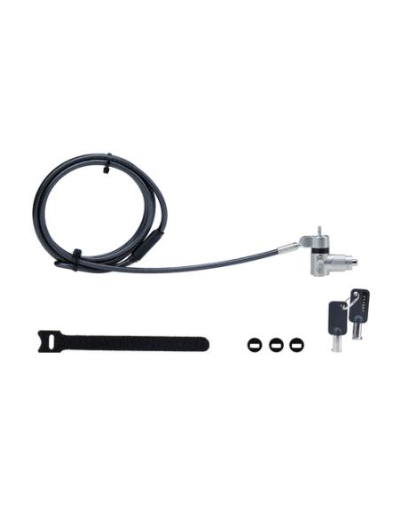 StarTech.com Cable de 2m Universal de Seguridad para Ordenador Portátil - Cable de Bloqueo Compatible con Noble Wedge/Nano/K-Slo