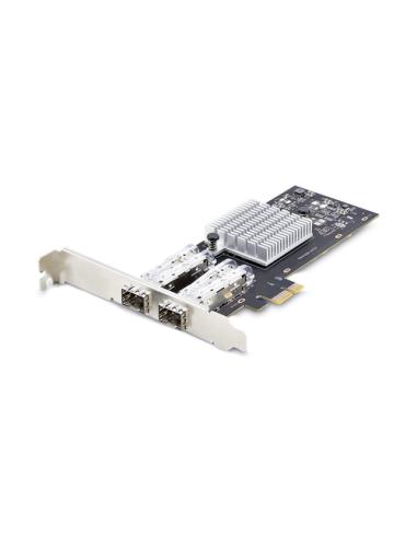 StarTech.com Tarjeta PCIe 2.1x1 de Red de Fibra Óptica/Cobre Ethernet 1Gb SFP de 2 Puertos - Chipset Controlador Intel I350-AM2 