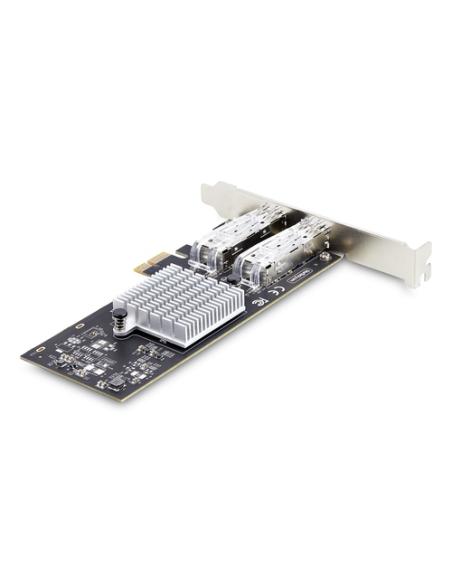 StarTech.com Tarjeta PCIe 2.1x1 de Red de Fibra Óptica/Cobre Ethernet 1Gb SFP de 2 Puertos - Chipset Controlador Intel I350-AM2 