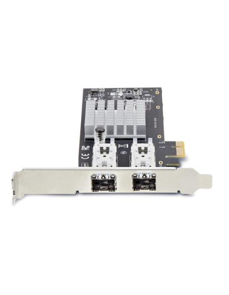 StarTech.com Tarjeta PCIe 2.1x1 de Red de Fibra Óptica/Cobre Ethernet 1Gb SFP de 2 Puertos - Chipset Controlador Intel I350-AM2 