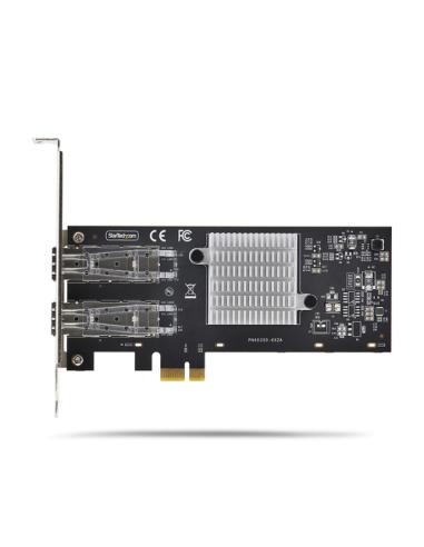 StarTech.com Tarjeta PCIe 2.1x1 de Red de Fibra Óptica/Cobre Ethernet 1Gb SFP de 2 Puertos - Chipset Controlador Intel I350-AM2 