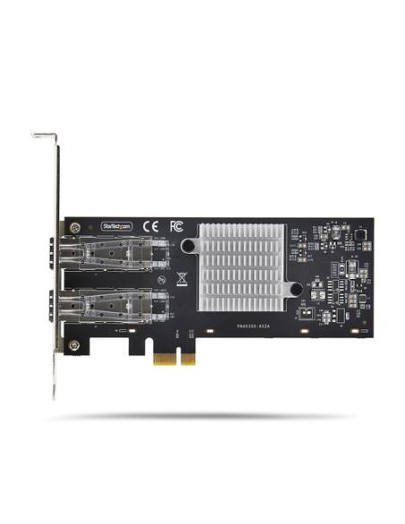 StarTech.com Tarjeta PCIe 2.1x1 de Red de Fibra Óptica/Cobre Ethernet 1Gb SFP de 2 Puertos - Chipset Controlador Intel I350-AM2 