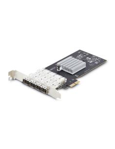 StarTech.com Tarjeta PCIe 2.1x2 (Compatible con x4, x8 y x16) de Red de Fibra Óptica/Cobre Ethernet 1Gb SFP de 4 Puertos - Chips